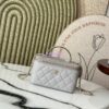 Replica Chanel Exclusive Limited-Edition Grained Calfskin Metal Enamel Handle Vanity Chain Bag – AP4426 Black 2