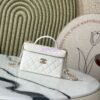 Replica Chanel SS25 Wallet On Chain with Top Handle Bag Metal Resin AP4497 Grey 2