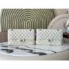 Replica Chanel SS25 CC Enamel Wallet On Chain WOC in Lambskin AP4511 Black 2