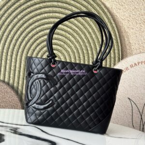 Replica Chanel Vintage Large Cambon Tote Bag Limited Edition Black 2
