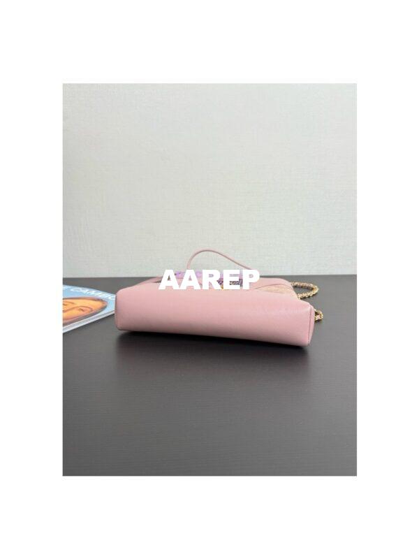 Replica Chanel Medium 31 Shopping Bag in Shiny Lambskin and Suede Goatskin AS4853 Pink 8