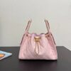 Replica Chanel 25C Small Bucket Bag in Grained Calfskin AS5293 White