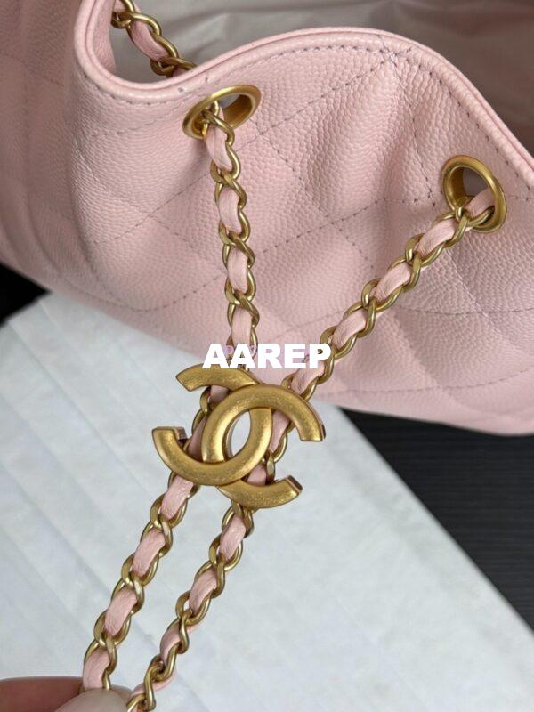 Replica Chanel 25C Small Bucket Bag in Grained Calfskin AS5293 Pink 6