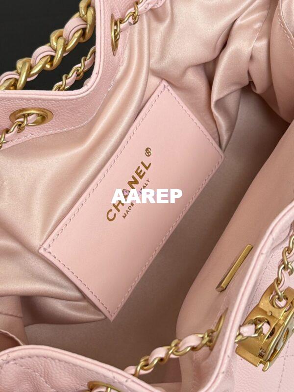 Replica Chanel 25C Small Bucket Bag in Grained Calfskin AS5293 Pink 9