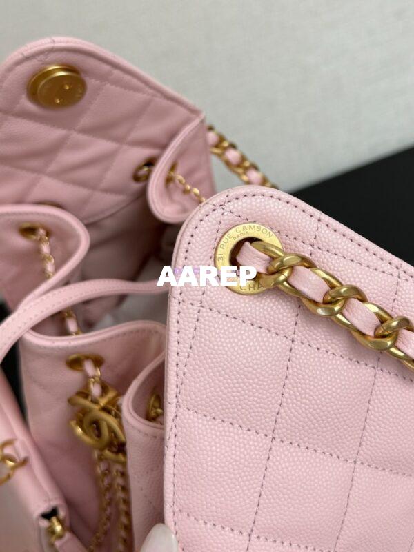 Replica Chanel 25C Large Bucket Bag in Grained Calfskin AS5311 Pink 7
