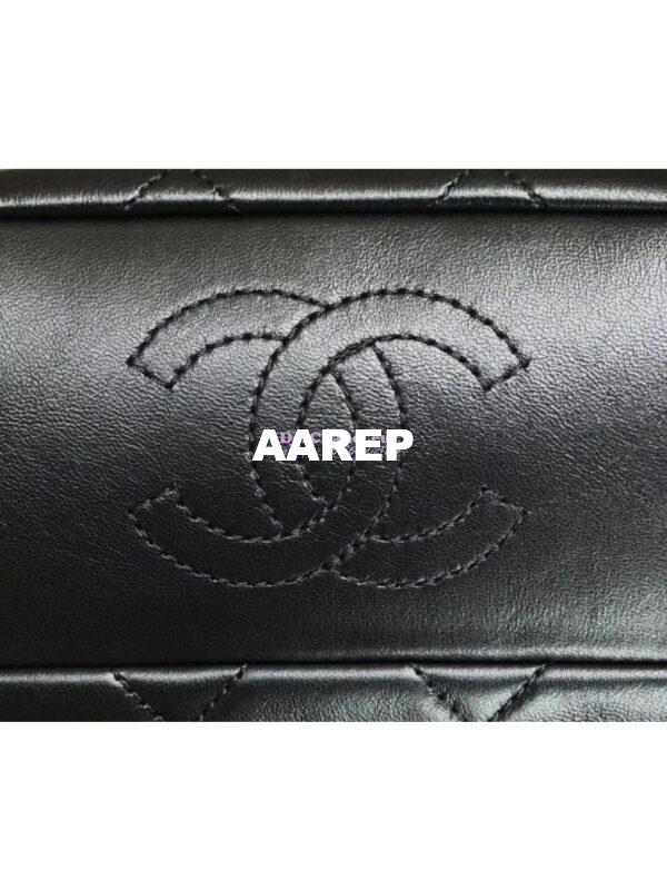 Replica Chanel Lambskin Kiss-Lock Clasp Bag AS1886 Black 6