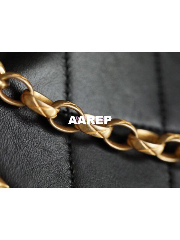 Replica Chanel Lambskin Kiss-Lock Clasp Bag AS1886 Black 11