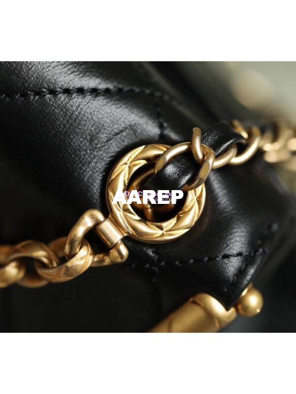 Replica Chanel Lambskin Kiss-Lock Clasp Bag AS1886 Black 14