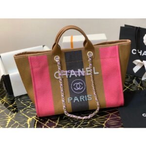 Replica Chanel Viscose Multicolor Deauville Bag A66941