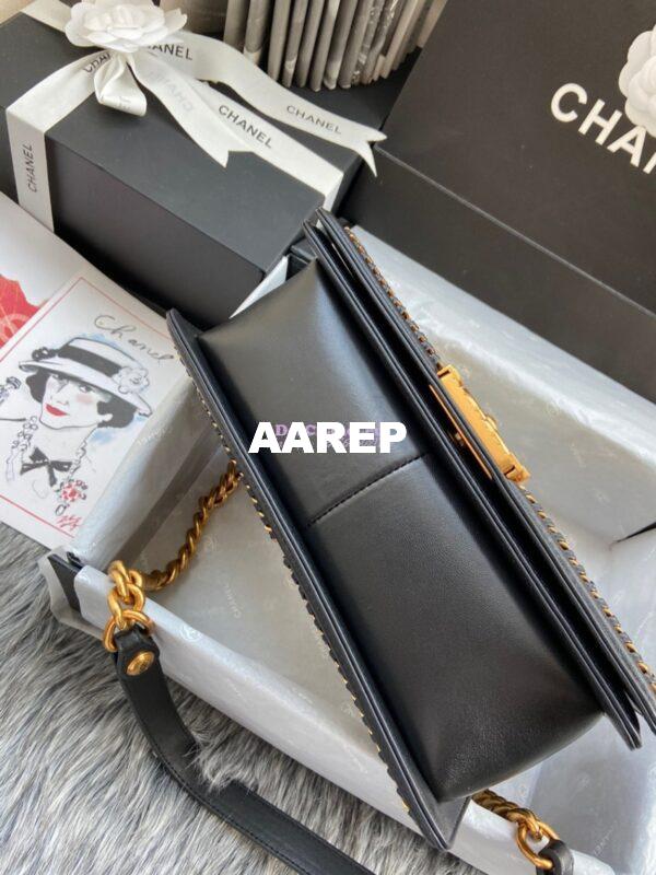 Replica Chanel Python Boy Bag with Handle 25 6