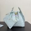 Replica Chanel 25C Small Bucket Bag in Grained Calfskin AS5293 Pastel Blue 2