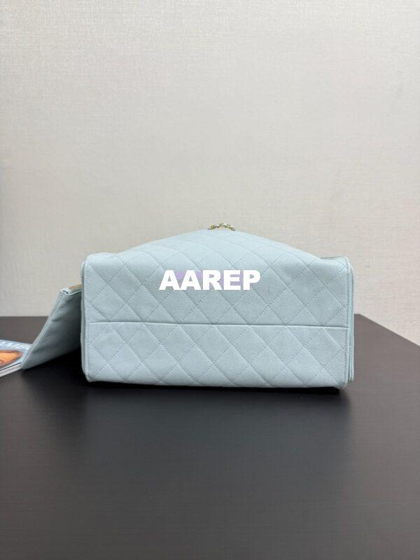 Replica Chanel 25C Large Bucket Bag in Grained Calfskin AS5311 Pastel Blue 11