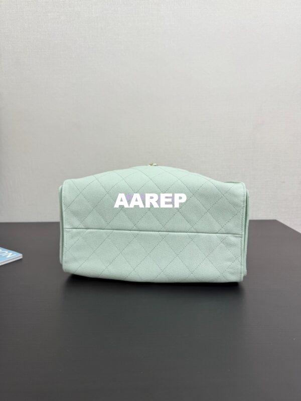 Replica Chanel 25C Small Bucket Bag in Grained Calfskin AS5293 Pastel Green 11