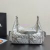 Replica Chanel SS25 Clutch With Chain  Mesh and Shiny Lambskin AP4573 White