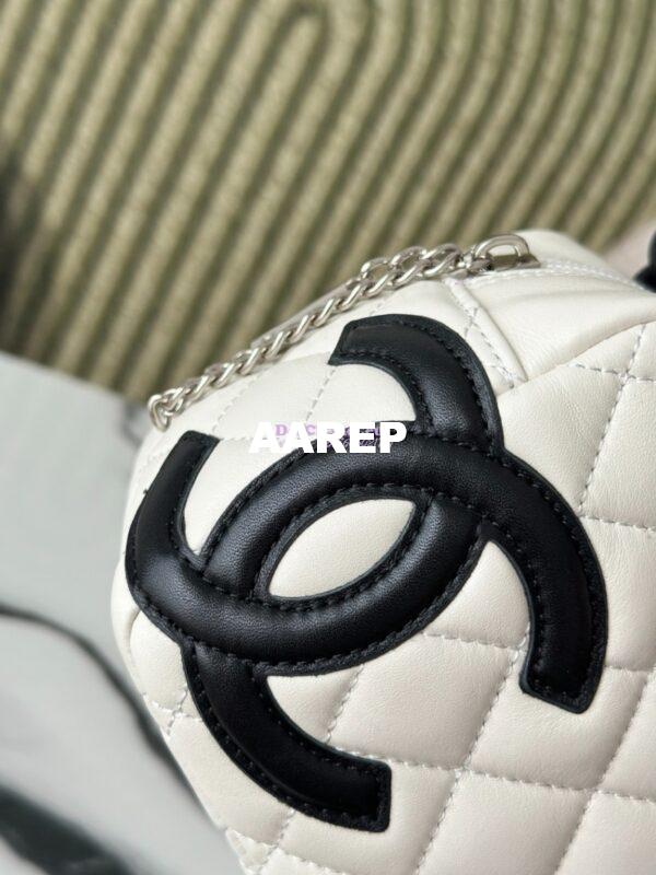 Replica Chanel Vintage Cambon Bowler Bag Limited Edition White 4