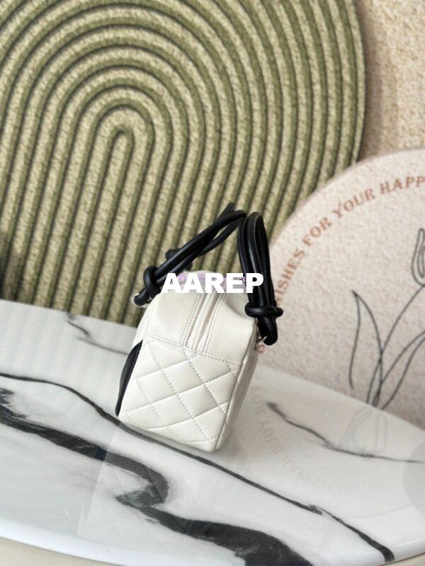 Replica Chanel Vintage Cambon Bowler Bag Limited Edition White 5