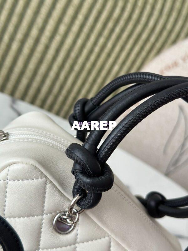 Replica Chanel Vintage Cambon Bowler Bag Limited Edition White 6