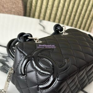 Replica Chanel Vintage Cambon Bowler Bag Limited Edition Black 2
