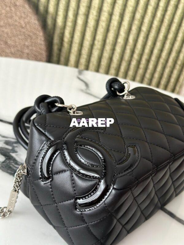 Replica Chanel Vintage Cambon Bowler Bag Limited Edition Black 2