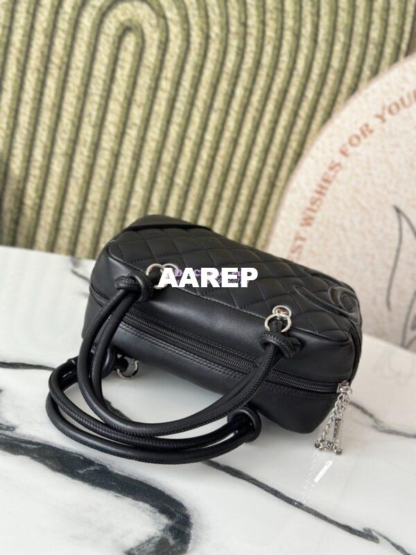 Replica Chanel Vintage Cambon Bowler Bag Limited Edition Black 3