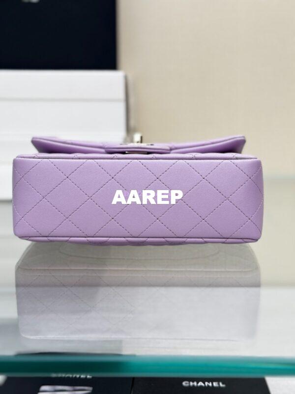 Replica Chanel 25SS Mini Flap Bag With Top Handle AS2431 in Lambskin Lavender Limited Edition 12
