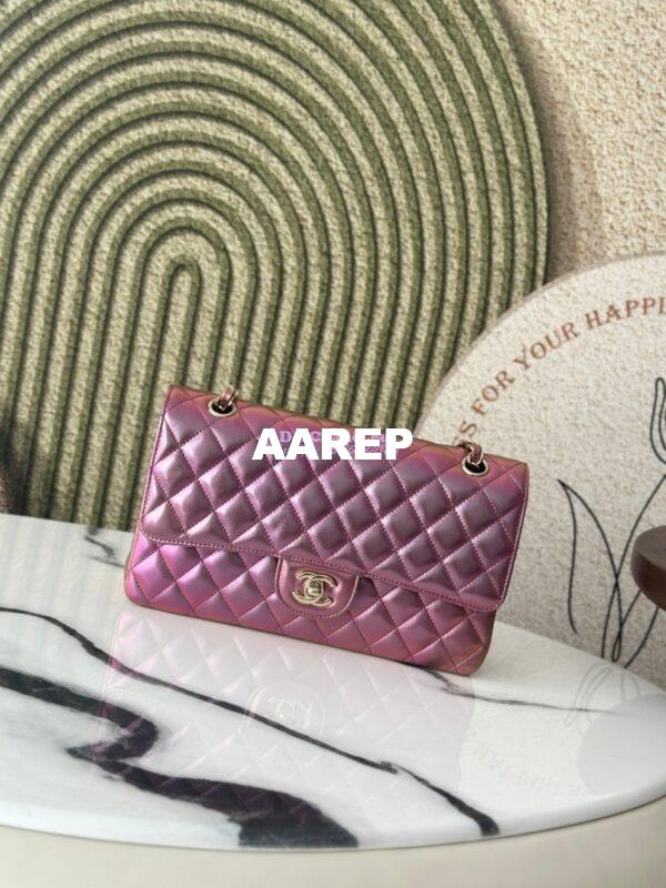 Replica Chanel 25A CF Classic Double Flap Bag in Iridescent Lambskin Mermaid Limited Edition 3