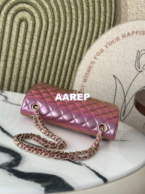 Replica Chanel 25A CF Classic Double Flap Bag in Iridescent Lambskin Mermaid Limited Edition 6