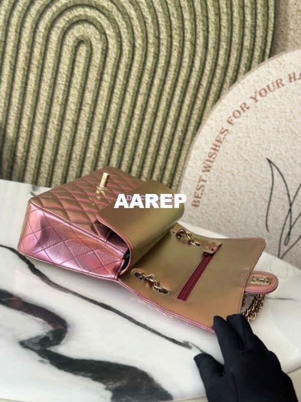 Replica Chanel 25A CF Classic Double Flap Bag in Iridescent Lambskin Mermaid Limited Edition 7