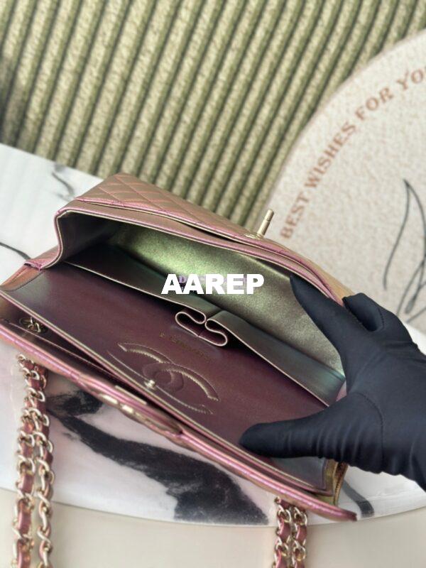 Replica Chanel 25A CF Classic Double Flap Bag in Iridescent Lambskin Mermaid Limited Edition 8