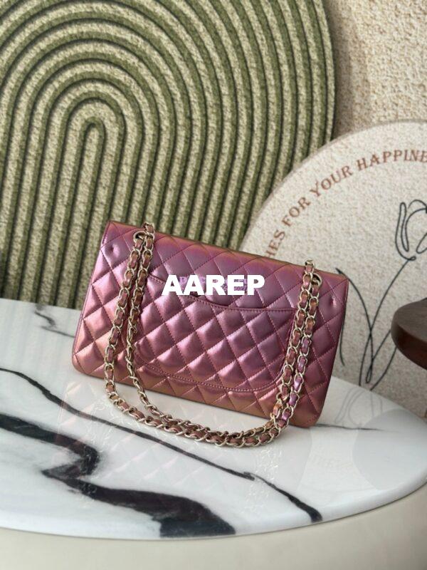 Replica Chanel 25A CF Classic Double Flap Bag in Iridescent Lambskin Mermaid Limited Edition 10