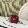 Replica Chanel New SLG Lambskin Small Vanity With Chain and Top Handle Bag AP2198 Black 2