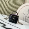 Replica Chanel New SLG Lambskin Small Vanity With Chain and Top Handle Bag AP2198 White 2