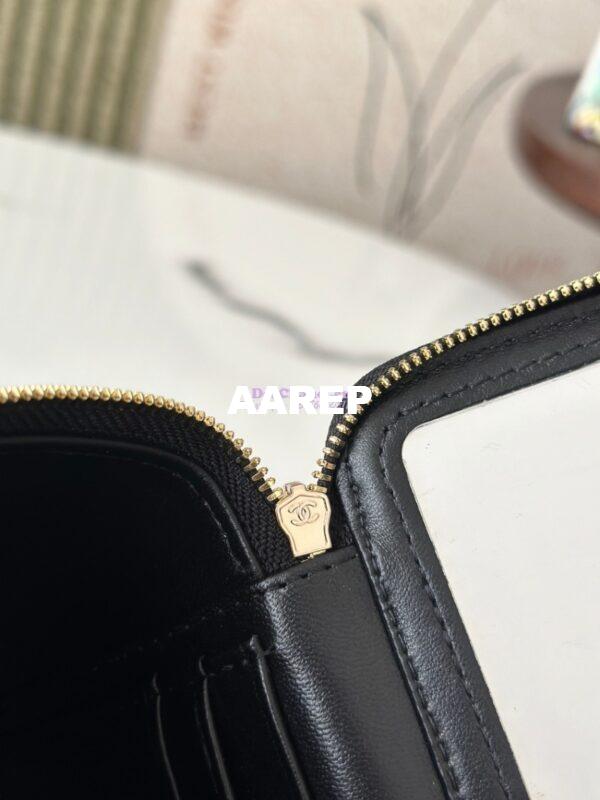 Replica Chanel New Lambskin Vanity With Chain and Top Handle AP2199 Black 8