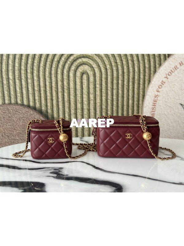 Replica Chanel New Clutch With Chain in Lambskin AP2303 Wine 3