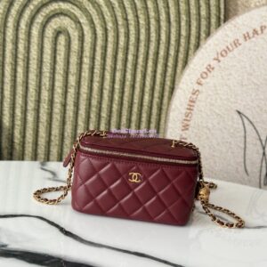 Replica Chanel New Clutch With Chain in Lambskin AP2303 Wine 2