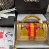 Replica Chanel Python Boy Bag with Handle 24