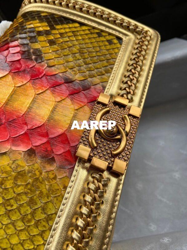 Replica Chanel Python Boy Bag with Handle 23 4
