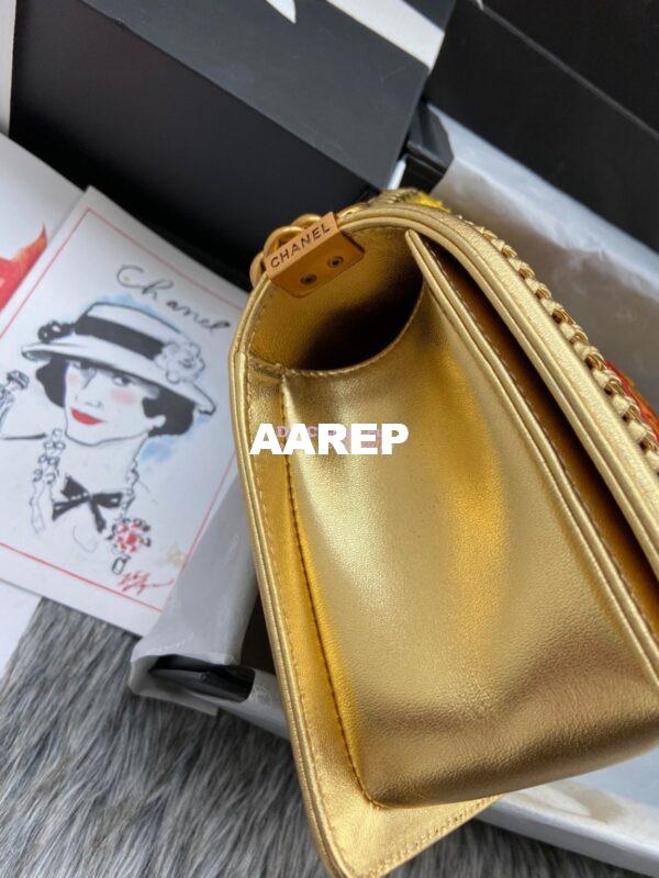 Replica Chanel Python Boy Bag with Handle 23 5
