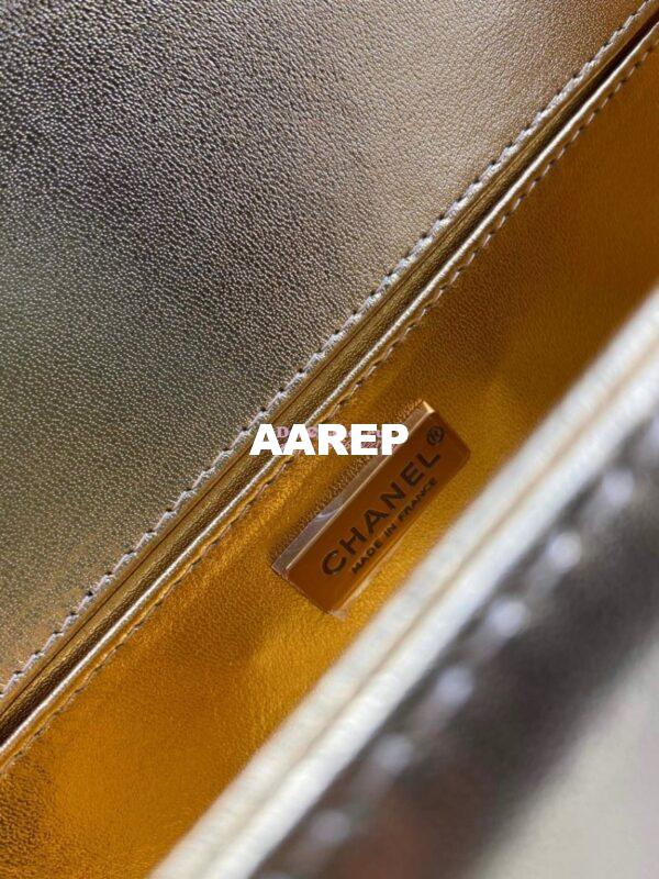 Replica Chanel Python Boy Bag with Handle 23 9