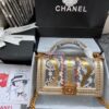 Replica Chanel Python Boy Bag with Handle 22
