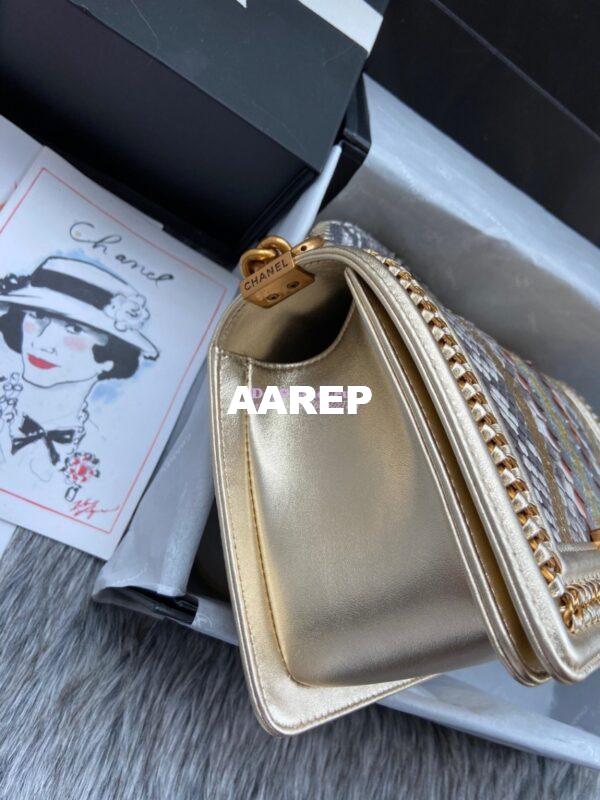 Replica Chanel Python Boy Bag with Handle 21 5
