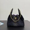 Replica Chanel 25C Small Bucket Bag in Washed Denim AS5293 Blue 2