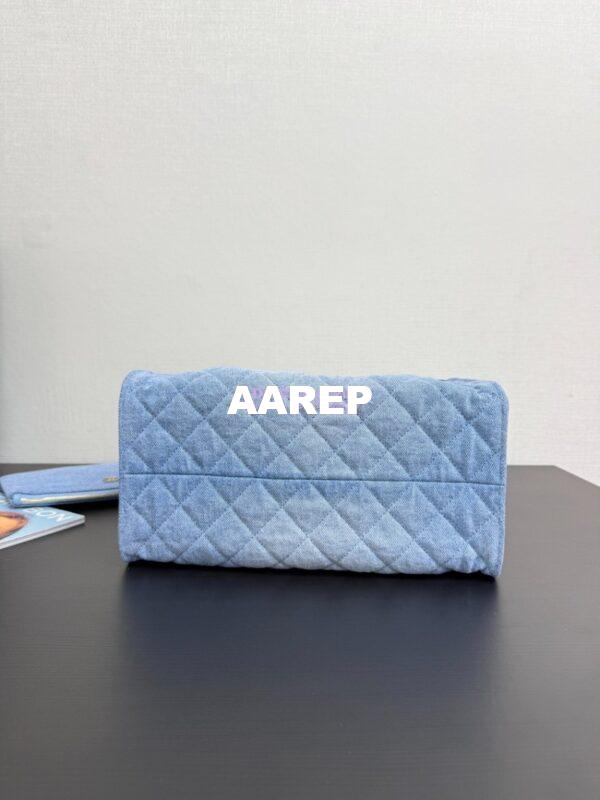 Replica Chanel 25C Large Bucket Bag in Washed Denim AS5311 Blue 10