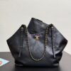 Replica Chanel SS25 Maxi Shopping Bag Calfskin AS5463 Black 2