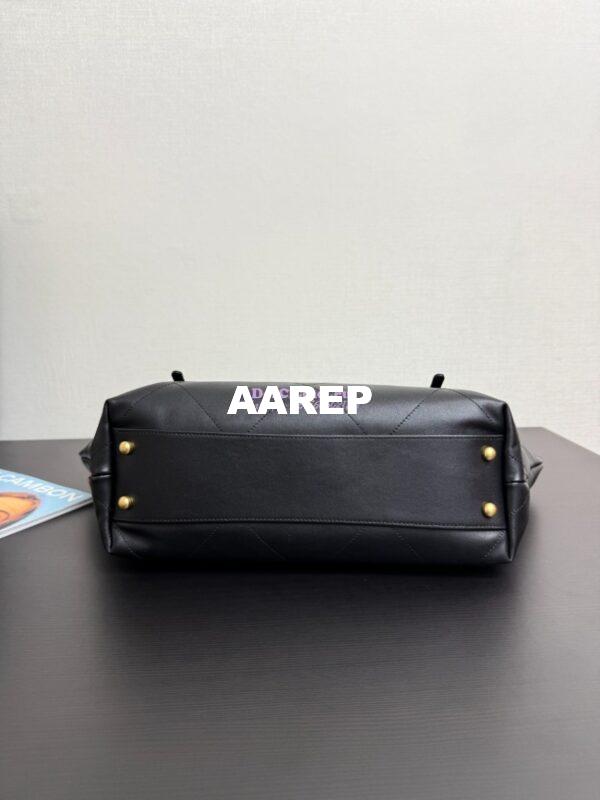 Replica Chanel SS25 Large Shopping Bag Calfskin AS5466 Black 9