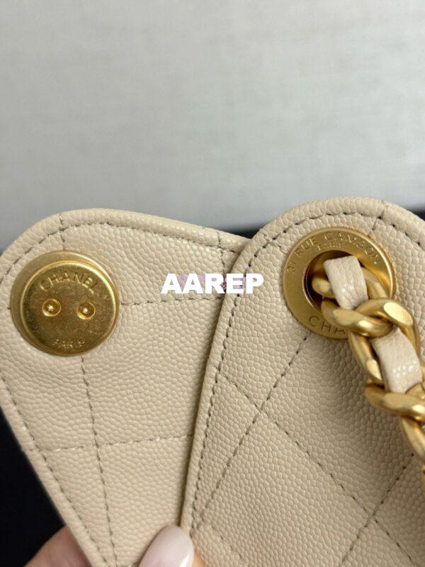 Replica Chanel 25C Small Bucket Bag in Grained Calfskin AS5293 Beige 8