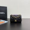 Replica Chanel SS25 Mini Flap Bag in Grained Calfskin AS5239 White 2