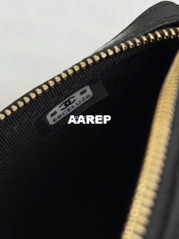 Replica Chanel 25P Lambskin Mini Bowling Bag with Enamel Handles AP4411 Black Limited Edition 9