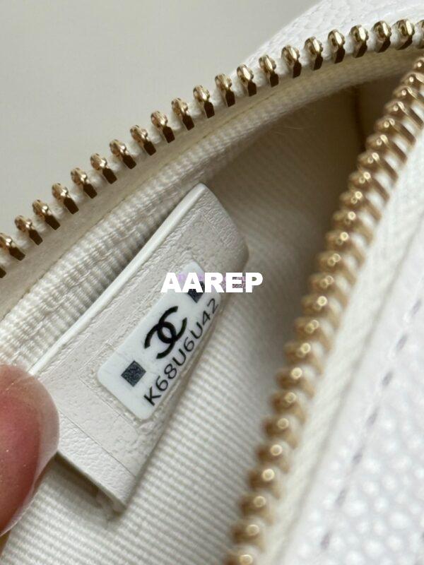 Replica Chanel 25P Grained Calfskin Mini Bowling Bag AP4474 White 9