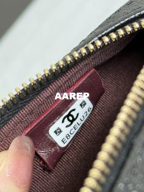 Replica Chanel 25P Grained Calfskin Mini Bowling Bag AP4474 Black 9